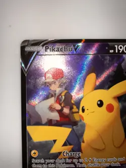 Pokemon TCG Pikachu v TG16/TG30 Lost Origin 2022 Full Art Holo Ultra Rare Card - Image 2