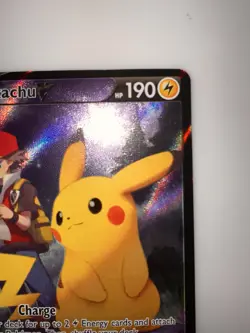 Pokemon TCG Pikachu v TG16/TG30 Lost Origin 2022 Full Art Holo Ultra Rare Card - Image 3