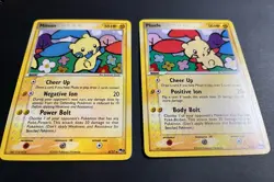 Pokemon TCG Pop Series 3 Minun Plusle Holo Lot Rare 2 Cards 2006 4/17 5/17 VTG - Image 1