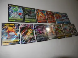 Pokemon S&S Brillinat Stars LOT of 13 V and Vmax Cards NO DUPLICATES - Image 2