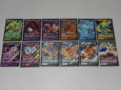 Pokemon S&S Silver Crown Zenith LOT of 12 V and Vmax Cards NO DUPLICATES - Image 1