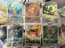 MINT - NM ~ Surging Sparks, Paldean Fates, & SFA Illustration Rare Lot of 6 Card - Image 1