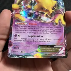 Alakazam EX 25/124 Ultra Rare XY Fates Collide Holo Pokemon Card - Image 3
