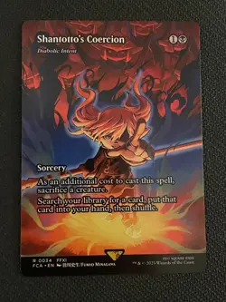 MTG: Shantotto's Coercion - Final Fantasy - Borderless - FCA Magic - R 0034 - Image 1