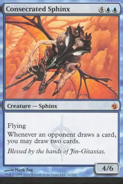 Mirrodin Besieged #21 Consecrated Sphinx - Image 1