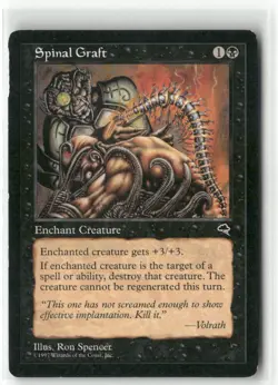 Magic the Gathering MTG Tempest #159 Spinal Graft - Image 1