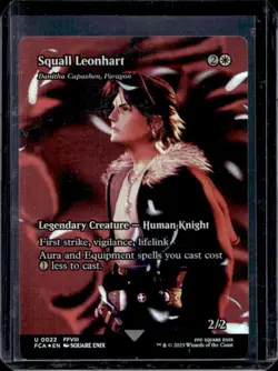 Magic The Gathering MTG Final Fantasy Squall Leonhart Borderless #22 - Image 1