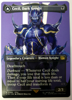 Cecil, Dark Knight - Borderless Rare - MTG Final Fantasy - 0380 NM - Image 1