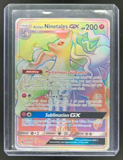 2018 Pokemon Sun & Moon Lost Thunder Alolan Ninetales #225/214 - Image 1