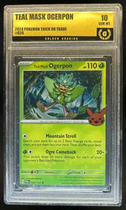 2024 Pokemon Twilight Masquerade Teal Mask Ogerpon Promos #024/167 GG 10 - Image 1