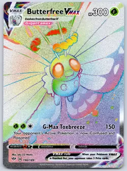 Butterfree VMAX (Secret) 190/189 (NM) - SWSH03: Darkness Ablaze - Pokemon TCG - Image 1