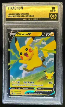 2019-2023 Pokemon SWSH Black Star Promos Pikachu V #SWSH143 GG 10 - Image 1
