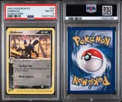 2003 Pokemon EX Umbreon Sandstorm 24/100 PSA 8 NM-MT New Cert - Image 3