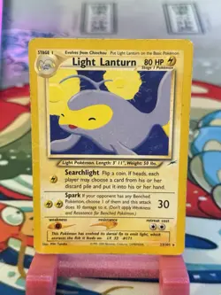 2002 Pokemon, Neo Destiny, #23/105 Light Lanturn, Rare - Image 1