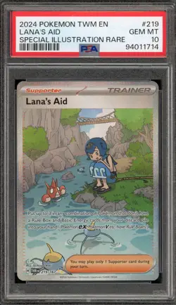 Pokemon Lana's Aid Twilight Masquerade Special Illustration Rare #219 PSA 10 - Image 1