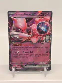 Pokemon TCG Team Rocket's Mewtwo ex 081/182 Destined Rivals Double Rare NM/M - Image 1