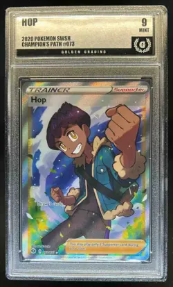 2020 Pokemon SWSH Champion's Path Hop Holo Full Art #073/073 GG 9 - Image 1