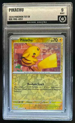 2024 Pokemon Temporal Forces Pikachu Reverse Holo #051/162 GG 9 - Image 1