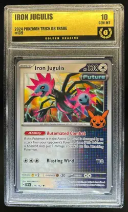 2024 Pokemon Trick or Trade Iron Jugulis #139/162 GG 10 - Image 1