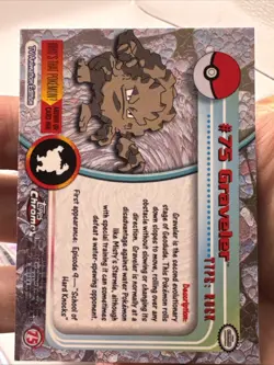2000 Topps Chrome Pokemon Series 1 #75 Graveler FREE COMBINED SHIPPING - Image 3