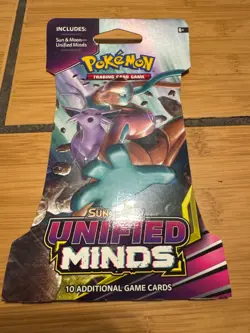 Pokemon TCG Sun and Moon Unified Minds Sleeved Booster Pack - Deoxys Espeon 820650805684 - Image 1