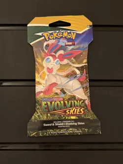 Pokemon TCG Evolving Skies Sleeved Booster Pack New Sealed - Sylveon Pack - Image 1
