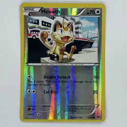 2012 Pokemon, B&W Next Destinies, #80/99 Meowth, Reverse Holo Common - Image 1