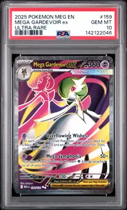 PSA 10 MEGA GARDEVOIR EX 159/132 ULTRA RARE MEGA EVOLUTION POKEMON 😍 - Image 1