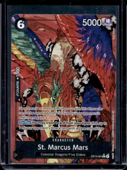 One Piece TCG Carrying On His Will St. Marcus Mars Alternate Art Rare #OP13-091 - Image 1