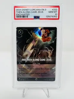 Disney Lorcana And Then Along Came Zeus PSA 10 Gem Mint - Image 1