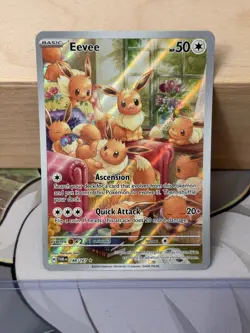 MINT ~ Eevee Illustration Rare Twilight Masquerade 188/167 Pokemon TCG Card - Image 1