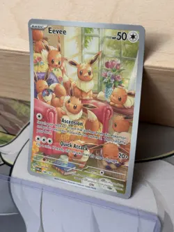 MINT ~ Eevee Illustration Rare Twilight Masquerade 188/167 Pokemon TCG Card - Image 2