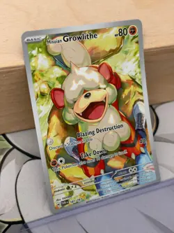 MINT ~ Growlithe Illustration Rare Twilight Masquerade 181/167 Pokemon TCG Card - Image 3