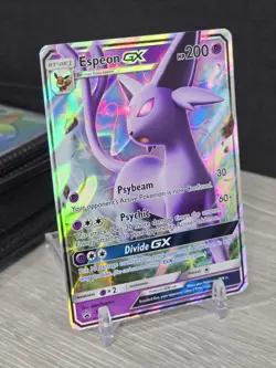 Pokemon Card TCG Espeon GX SM35 Sun And Moon Holo Rare Black Star Promo 2017 NM - Image 1