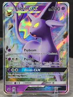Pokemon Card TCG Espeon GX SM35 Sun And Moon Holo Rare Black Star Promo 2017 NM - Image 5