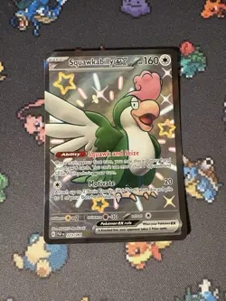 Pokemon Cards Squawkabilly ex 223/091 Shiny Secret Rare Paldean Fates - (NM) - Image 1