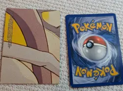 Pokemon TCG Omanyte 56/108 Holo EX Power Keepers Stamped + VTG Squirtle Card Top - Image 3