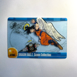 R344 Angel Goku 116 Japanese Dragon Ball x Morinaga Clear Wafer Card - Image 1