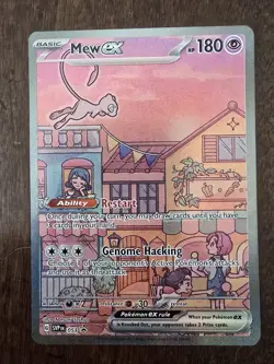 Pokemon Mew ex 053 Scarlet & Violet Promo Holo Basic EX Psychic 180 HP Card - Image 1