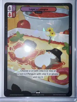 Vibes TCG Layer A Lasagna * ARCTIC FOIL * - Legend of the Lils Card # 127 - Image 1