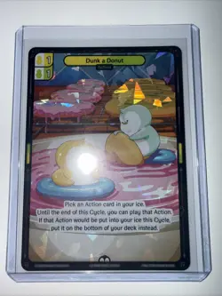 Vibes TCG Dunk A Donut * ARCTIC FOIL * - Legend of the Lils Card # 130 - Image 2