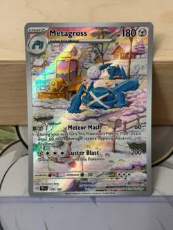 MINT ~ Metagross Illustration Rare Temporal Forces 178/162 Pokemon TCG Card - Image 1