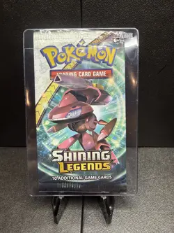 Pokemon 3x EMPTY Shining Legends Booster Packs NO CARDS - Image 2