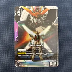 Gundam X (LR+) GD02-053 - Gundam TCG Card Game - Dual Impact ALT ART FOIL - Image 1