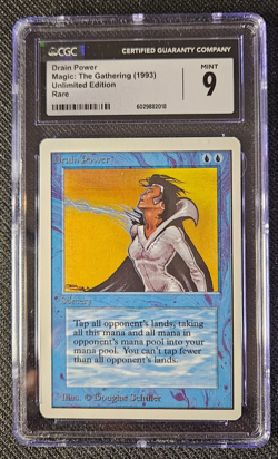 Unlimited - Drain Power - MTG - Magic the Gathering - Mint - CGC 9 - Image 1