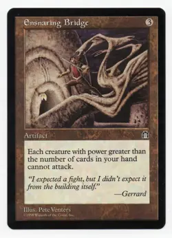 Ensnaring Bridge, Rare Artifact, Stronghold Regular, NM, 1998 Pete Venters - Image 1