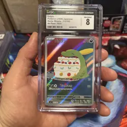 2024 Pokemon Japanese Gulpin Stellar Miracle #112/102 Art Rare Holo CGC 8 - Image 1