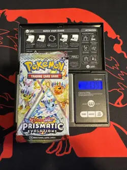 21.39g Light - Pokemon TCG S&V - Prismatic Evolution Booster Pack! Semi GOD U - Image 1