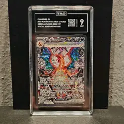 TAG 9 Charizard EX 2023 Pokemon Obsidian Flames #223/197 SIR - Image 1