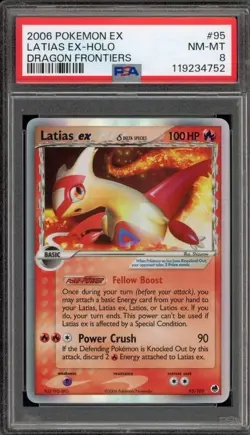 Pokemon Latias ex EX Dragon Frontiers Holo Ultra Rare #95 PSA 8 - Image 1